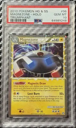 2010 Pokemon HGSS Triumphant # 96 Magnezone Holo PSA 10 Card GEM MINT Ultra Rare - Image 1