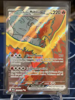 Pokemon TCG - Team Rockets Moltres EX 208/182 - Ultra Rare Destined Rivals Card - Image 1