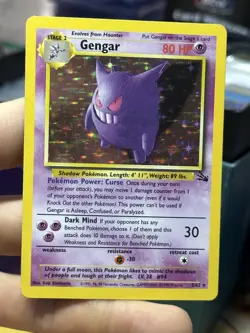 Gengar 5/62 Fossil 1999 Dark Weezing Imposter Oak Vintage Pokemon Card Lot WOTC - Image 3