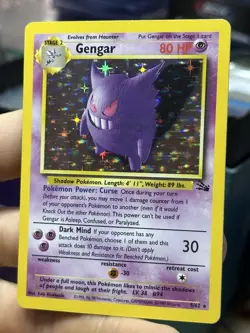 Gengar 5/62 Fossil 1999 Dark Weezing Imposter Oak Vintage Pokemon Card Lot WOTC - Image 4
