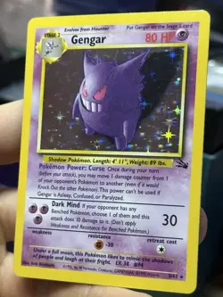 Gengar 5/62 Fossil 1999 Dark Weezing Imposter Oak Vintage Pokemon Card Lot WOTC - Image 5