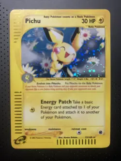 Pokemon Pichu Holo Card 22/165 Expedition Base Set - Image 1