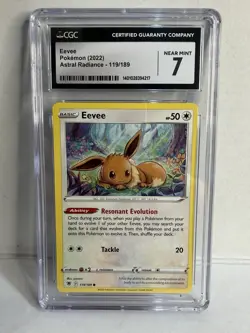 CGC Eevee 119/189 Astral Radiance 2022 Pokemon Card Near Mint - Image 1