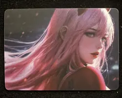 Zero Two Darling In The Franxx Card Size Holographic Anime Waifu - Image 1