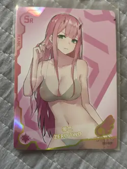 Goddess Story Maiden Party 5 Girl Party Waifu Anime Card SR SR-009 Zero Two - Image 1