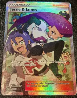 Jessie & James 68/68 Hidden Fates Pokemon TCG Card Near Mint FA Trainer - Image 1