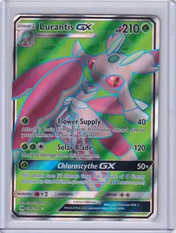 Pokemon TCG Lurantis GX Full Art Holo Card Base Set 138/149 Pokemon LP - Image 1