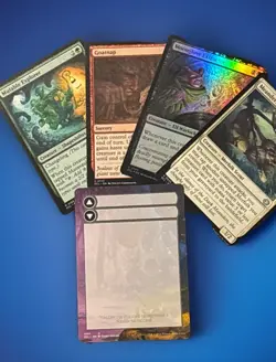 MTG Magic Lorwyn Eclipsed blank for double face card Water Marks Background - Image 1
