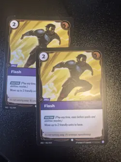 2x Flash Spell Riftbound Origins TCG Card NM Proving Grounds Exclusive - Image 1