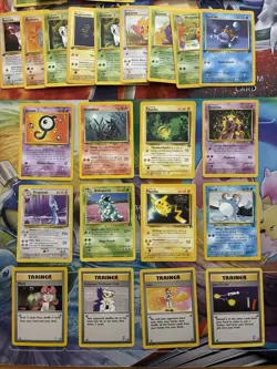 Vintage Pokemon Card Lot WOTC 27 First Edition Etc Pikachu Squirtle Houndour - Image 2