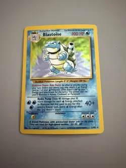 Pokemon Blastoise Base Set 1999 Non-Holo Rare Vintage Original Card - Image 1