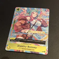 Jewelry Bonney (Heroines Battle Winner Pack) P-113 One Piece Promotion Card Holo - Image 1