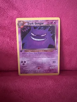 Pokemon Dark Gengar 6/105 Neo Destiny Holo Rare 70 HP *Fan Art Card* - Image 1