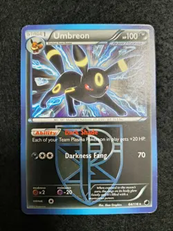 Umbreon 64/116 Plasma Freeze Deck Exclusive Non-Holo Rare Card LP+ - Image 1
