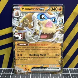 2025 Pokemon TCG || Prize Pack Series Card || Mamoswine ex #079 - Image 1