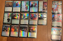 Magic The Gathering: Spider-Man - 17 Card "Rare" Foil Lot (No Duplicates) - Image 1