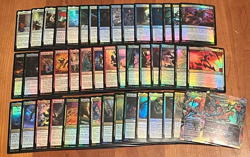 Magic The Gathering: Spider-Man - 46 "Uncommon" Foil Card Lot (No Duplicates) - Image 1