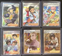 Pokemon TCG Full Art Trainer Card Lot 6 Cards - Image 1