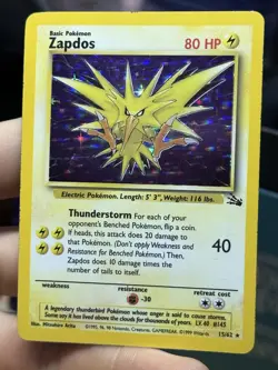 Moltres 12/62 Zapdos 15/62 Articuno 2/62 Fossil 1999 Holo Pokemon Card Lot WOTC - Image 3
