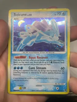 Suicune 19/132 Secret Wonders Holo Rare - Holo Bleed - Pokemon Card HP - Image 1