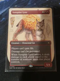Sunspine Lynx (Borderless) - Bloomburrow - Magic MTG - BLB - NM - Image 1