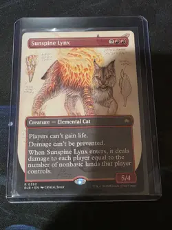 Sunspine Lynx (Borderless) - Bloomburrow - Magic MTG - BLB - NM - Image 3