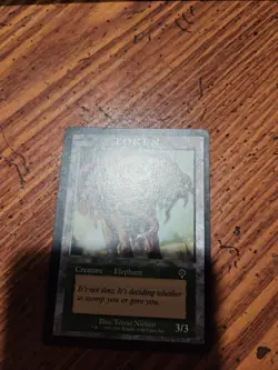 MTG Magic The Gathering Elephant Token Invasion- [Magic Player Rewards 2001 LP - Image 3