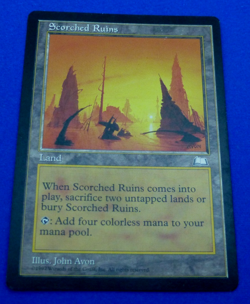 Scorched Ruins Weatherlight MTG LP Lightly Played Commander EDH Legacy - Image 1