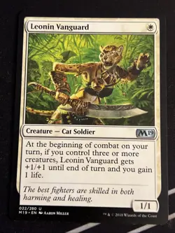 1x Leonin Vanguard (22) Core Set 2019 LP MTG Magic the Gtahering x1 MKE - Image 1