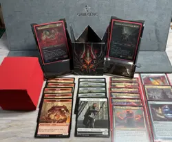MTG Precon "Endless Punishment" (Double Sleeved) w/ Gamegenic Bastion Deck Box! - Image 1