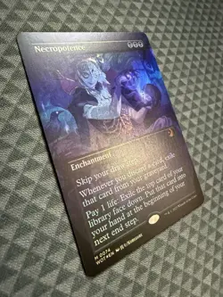 MTG Necropotence #0074 Foil Anime Borderless Mythic Wilds of Eldraine: ET (WOT) - Image 3