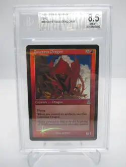 Covetous Dragon - Foil Magic mtg Urza's Destiny BGS Graded 8.5 - Image 1