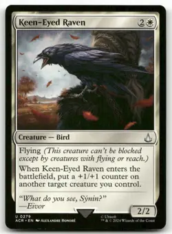 Keen-Eyed Raven #279 MTG Assassin's Creed NM X1 - Image 1