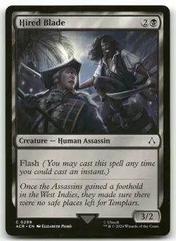 Hired Blade #299 MTG Assassin's Creed NM X1 - Image 1