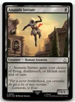 X4 Assassin Initiate #22 MTG Assassin's Creed NM X4 - Image 1