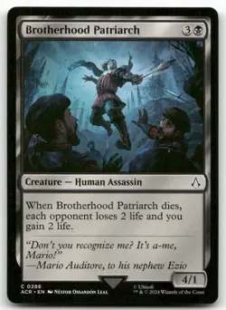 X4 Brotherhood Patriarch #286 MTG Assassin's Creed NM X4 - Image 1