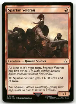 Spartan Veteran #292 MTG Assassin's Creed NM X1 - Image 1