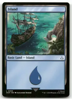 X4 Island #303 MTG Assassin's Creed NM X4 - Image 1