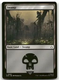 X4 Swamp #304 MTG Assassin's Creed NM X4 - Image 1