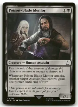 Poison-Blade Mentor #288 MTG Assassin's Creed NM X1 - Image 1