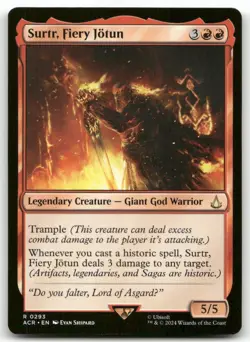 Surtr, Fiery Jotun #293 MTG Assassin's Creed NM X1 - Image 1