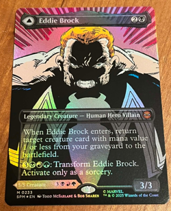 Magic The Gathering: SpiderMan - M233 Eddie Brock/Venom - Borderless Foil Mythic - Image 1