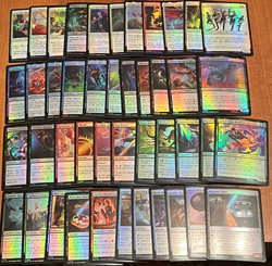 Magic The Gathering: Spider-Man - 44 "Common" Foil Lot (No Duplicates) - Image 1
