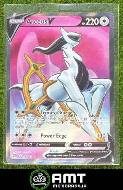 Arceus V 2022 Pokemon Sword & Shield Brilliant Stars #165/172 Rare Ultra - Image 1