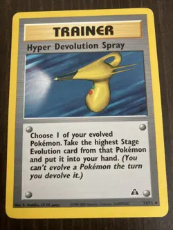 Hyper Devolution Spray 73/75 Neo Discovery Rare Vintage Pokemon Card - Image 1