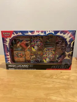 Pokemon TCG Mega Lucario ex Premium Figure Collection Box - NEW - SEALED - Image 1