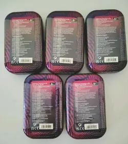 LOT OF 5 Pokemon TCG Mega Evolution Mega Heroes Mini Tins ONE OF EACH SEALED - Image 2