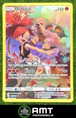 Torkoal 2019 Pokemon Sun & Moon Cosmic Eclipse #237/236 Rare Secret - Image 1