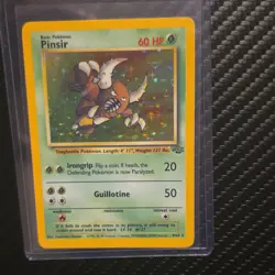 VINTAGE!! Pokemon TCG Pinsir Jungle Holo Rare Unlimited 9/64 1999 Wizards - Image 1