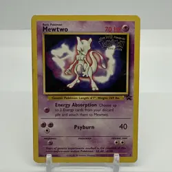 Pokemon TCG Mewtwo #3 Black Star Promo the First Movie 1998 HP - Image 1